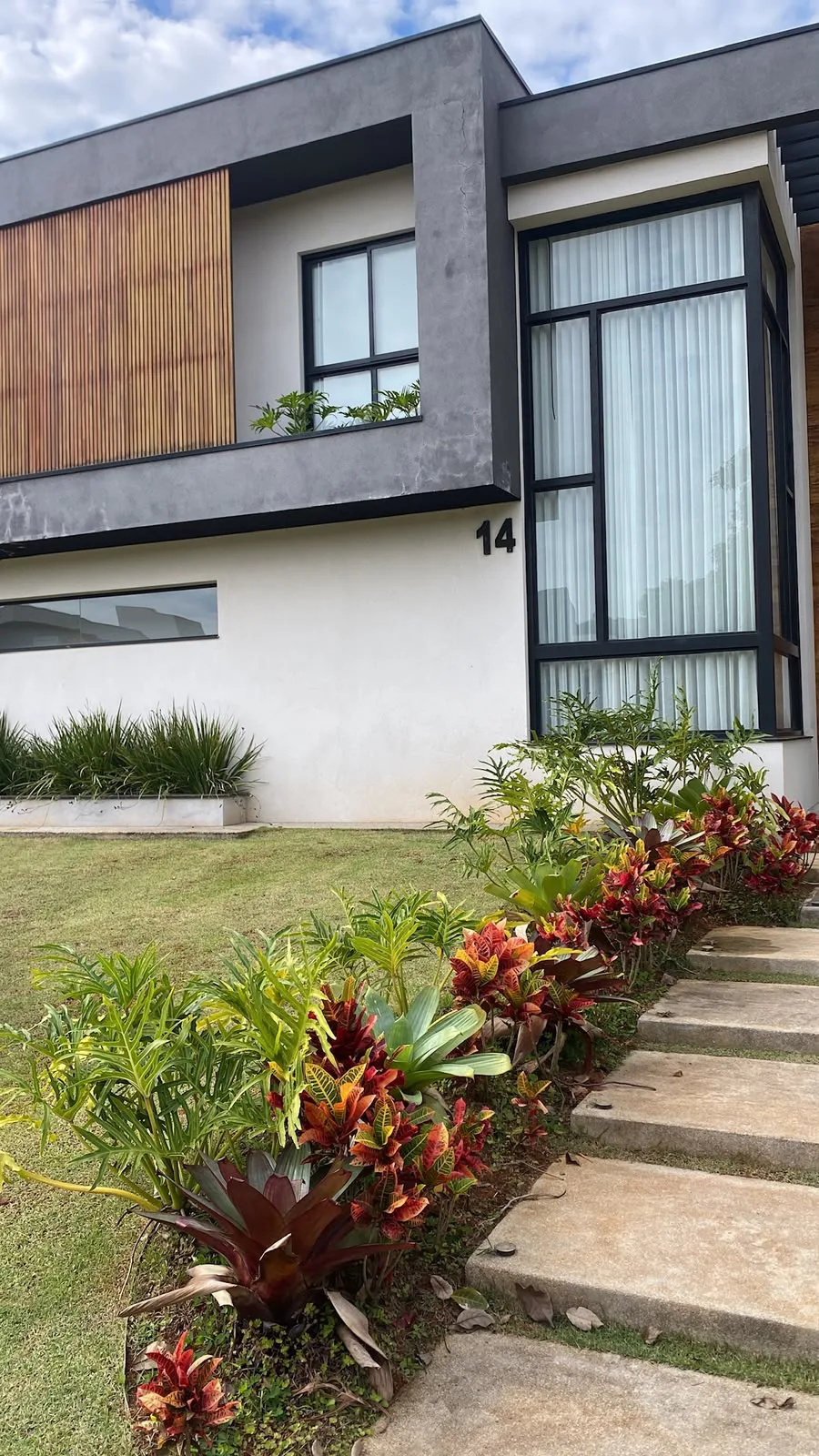 Fachada residencial em alumínio